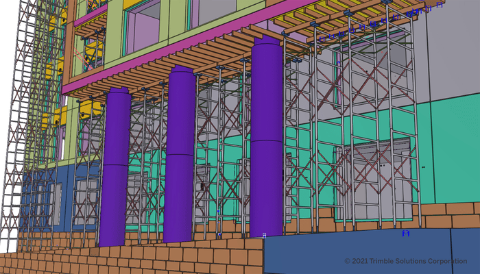 Tekla Structure being used for the construction process